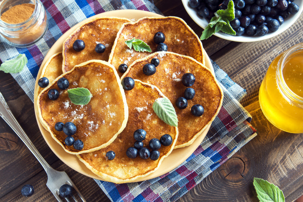 Blaubeer-Pancakes